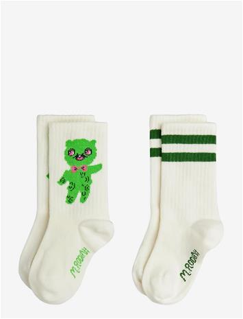 MINI RODINI Alien 2-Pack Socks - OFF-WHITE - 24/27