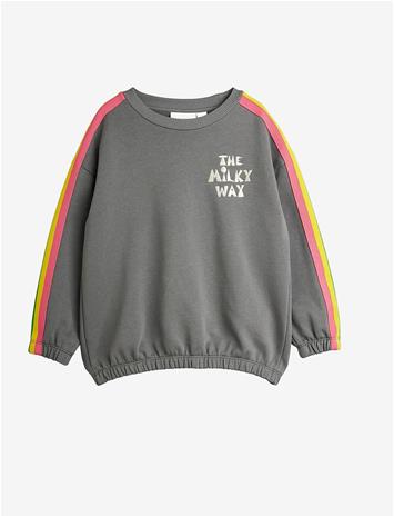 MINI RODINI The Milky Way Rainbow Panel Sweatshirt - GREY - 92/98