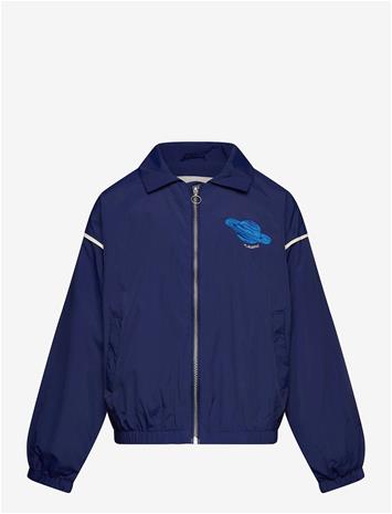 Mini Rodini Planet Emb Nylon Jacket - Navy - 140/146