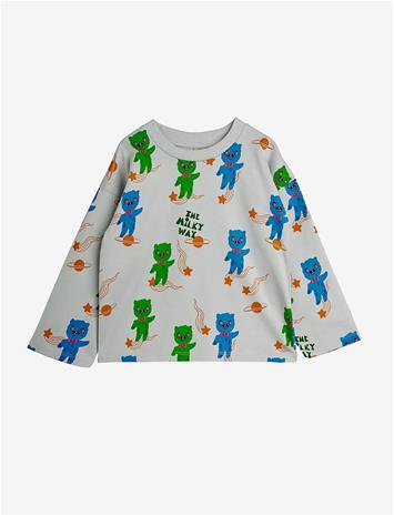 MINI RODINI Aliens Aop Ls Tee - GREY - 128/134 – kuva 2/2