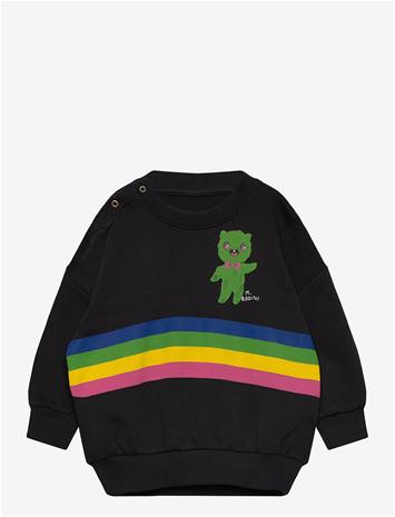 Mini Rodini Alien Stripe Sp Sweatshirt - Black - 140/146