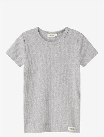 MARMAR COPENHAGEN Plain Tee Ss - LIGHT GREY MELANGE - 128