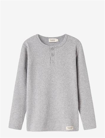 MARMAR COPENHAGEN Tee Ls - LIGHT GREY MELANGE - 98