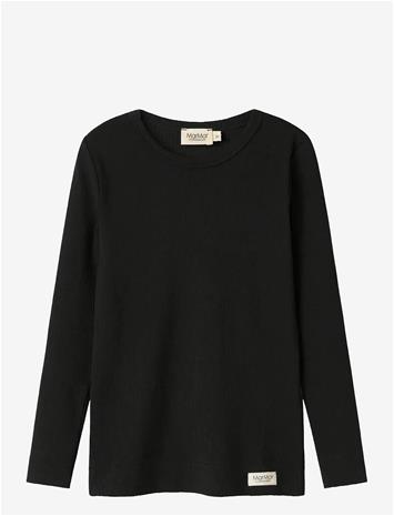 MARMAR COPENHAGEN Plain Tee Ls - BLACK - 104