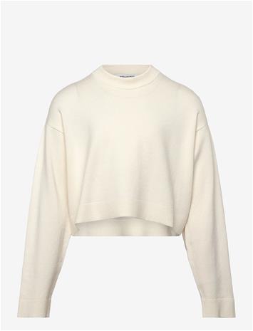 ROSEMUNDE KIDS Rkdenise Ls Short Boxy Pullover - CLOUD DANCER - 176