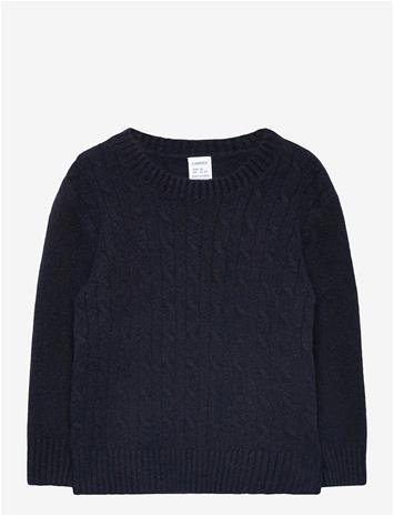 LINDEX Sweater Knitted Cable - DARK NAVY - 116