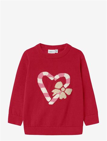 NAME IT Nmfreamo Ls Knit - JESTER RED - 110 – kuva 2/2