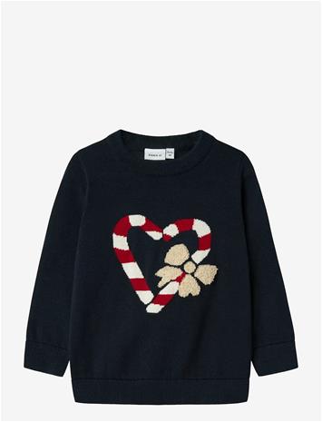 NAME IT Nmfreamo Ls Knit - NAVY BLAZER - 92 – kuva 2/2