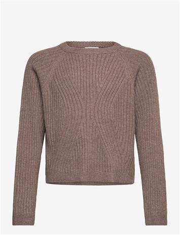 NAME IT Nkfrikine Ls Short Knit Pullover Pb - COFFEE QUARTZ - 116 – kuva 2/2