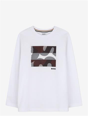 BOSS Long Sleeve T-Shirt - WHITE - 110 – kuva 2/2