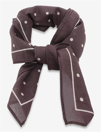 FLIINK Kota Scarf - COFFEE BEAN DOT - One Size
