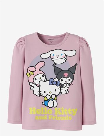 NAME IT Nmfduri Hellok Ls Top Box Sky - DAWN PINK - 98