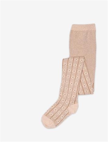MP DENMARK Oline Glitter Tights - ROSE DUST - 56/62