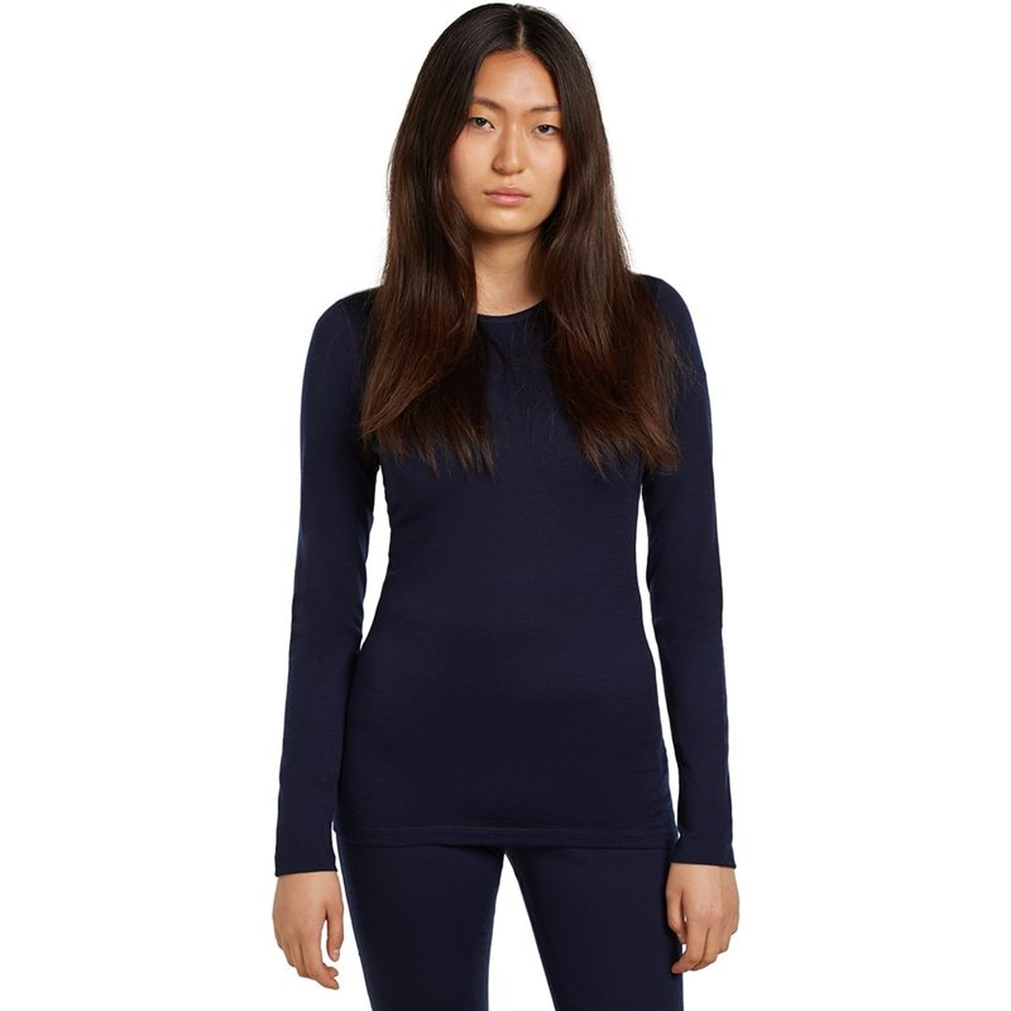 Icebreaker Women Merino 200 Oasis LS Crewe Midnight Navy - S