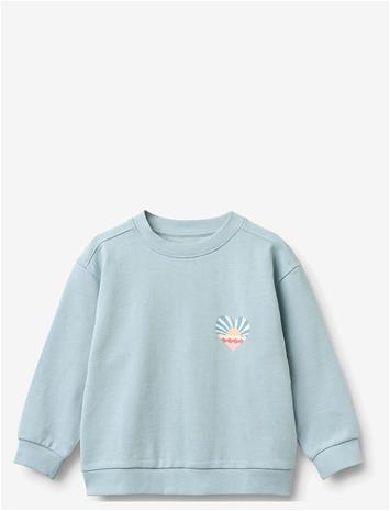 WHEAT Sweatshirt L/S Ellis - SUMMER SKY - 98