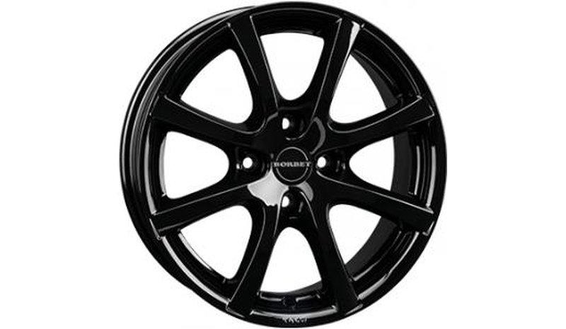BORBET LV4 Gloss Black 5.5x14 4/100 ET35 B64.1 – kuva 1/1