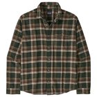 Patagonia M's L/S LW Fjord Flannel Shirt Cozy Cabin: Treeline Green - L