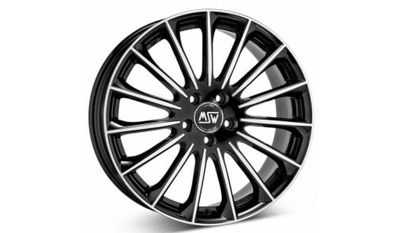 MSW 30 Gloss Black Full Polished 8.5x19 5/112 ET50 B73.1 – kuva 1/1