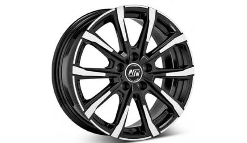MSW 79 Black Polished 7x17 5/114.3 ET48 B67.1 – kuva 1/1
