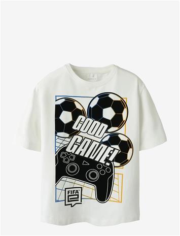 NAME IT Nkmocola Fifae Ss Nreg Top Box Vde - CLOUD DANCER - 116
