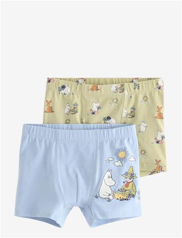 LINDEX Boxer 2 Pack Aop Moomin Hidden - LIGHT BLUE - 122/128