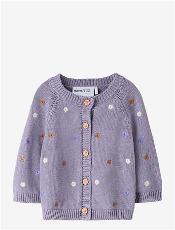 NAME IT Nbftiflow Ls Knit Card - LAVENDER GRAY - 68