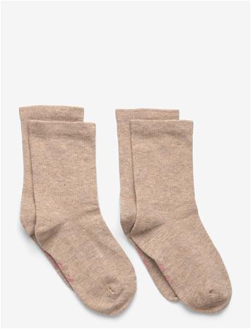 MINYMO Perfect Basic Socks (2-Pack) - SILVER MINK MELANGE - 31\34