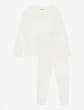 CELAVI Pyjama Set Ls - MARSHMALLOW WHITE - 130