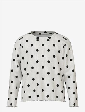 NAME IT Nmfsallie Ls Top - CLOUD DANCER - 104 – kuva 2/2