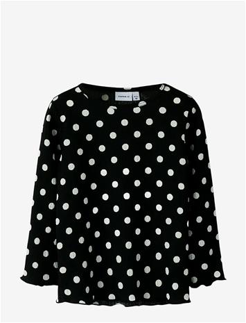 NAME IT Nmfsallie Ls Top - BLACK - 98 – kuva 2/2