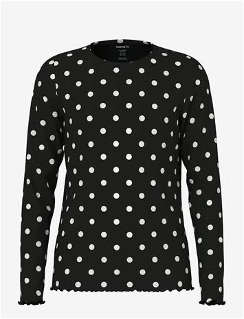 NAME IT Nkfsallie Ls Top - BLACK - 116
