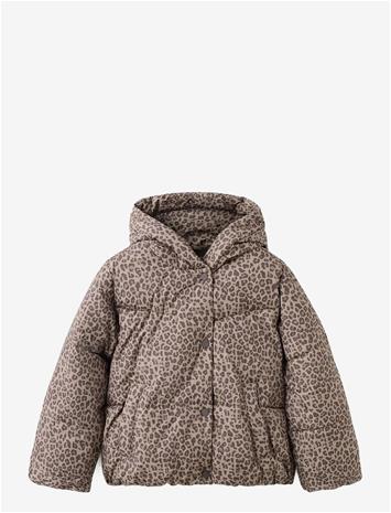 MANGO Leopard Print Padded Anorak - BROWN - 164 – kuva 2/2
