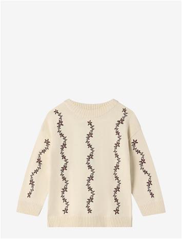 FLIINK Alon Flower Pullover - SANDSHELL - 7 Y – kuva 2/2