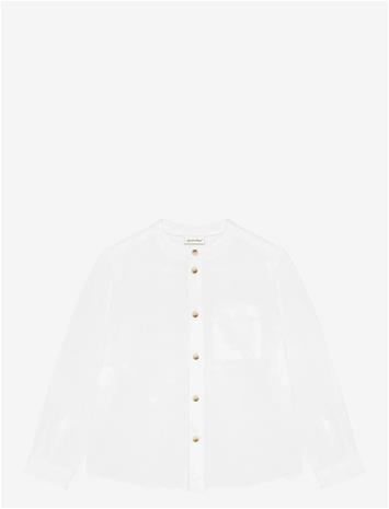 MINYMO Shirt Ls - BRIGHT WHITE - 116