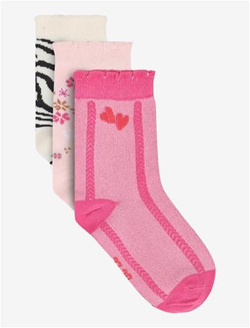 MINYMO 3-Pack Socks - WHITE SWAN - 23\26