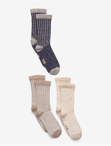 MINYMO Wool Socks 3-Pack - DARK NAVY - 15\18