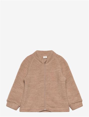 CELAVI Jacket W/Zipper - Soft Wool - WOODSMOKE - 50
