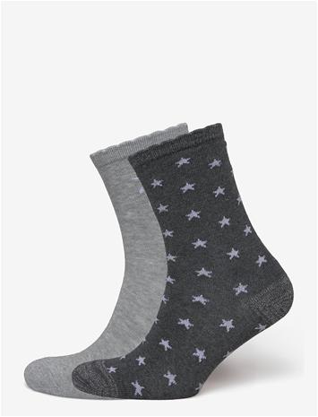 MANGO 2 Pack Patterned Socks - MEDIUM GREY - M
