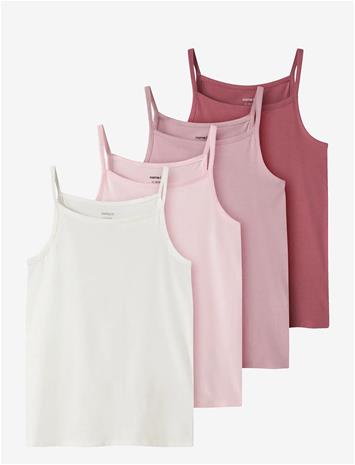 NAME IT Nkfstrap Top 4P Solid Noos - ROSE WINE - 104