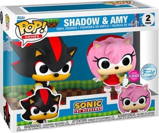 Funko! POP 2PK Excl Sonic Shadow & Amy Rose