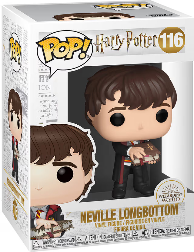 Funko POP! Harry Potter Neville with Monster Book figuuri