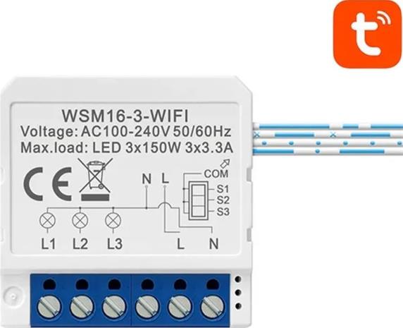 Avatto Smart Switch Module WiFi WSM16-W3 TUYA