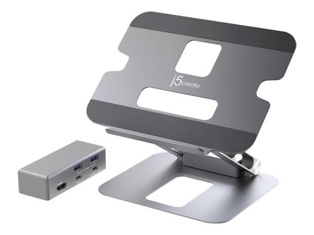j5create JTS327 Multi-Angle 4K Docking Stand