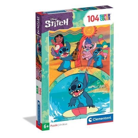 Clementoni Disney Stitch Super Colour Puzzle (104)