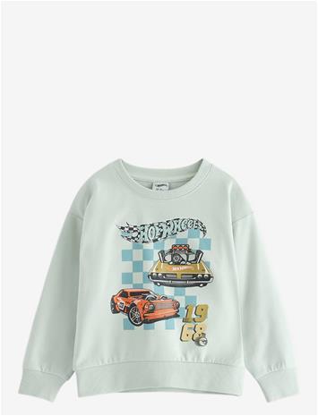 LINDEX Sweatshirt Hot Wheels - LIGHT AQUA - 92