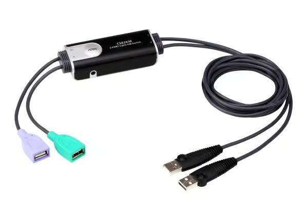 ATEN 2-Port USB Boundless Cable KM Switch