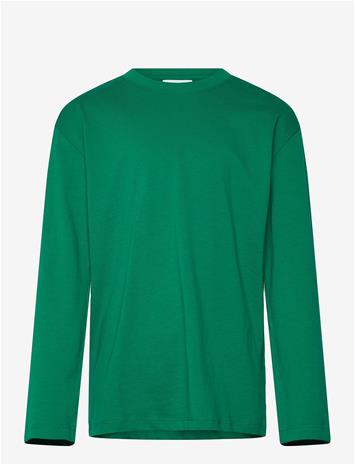 ENKEL STUDIO Basic O-Neck Tee L/S - BRIGHT GREEN - 116