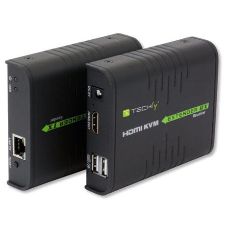 KVM Techly HDMI + USB Cat5e / 6 - 120m -laajennus