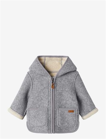 NAME IT Nbnmily Jacket3 - LIGHT GREY MELANGE - 68