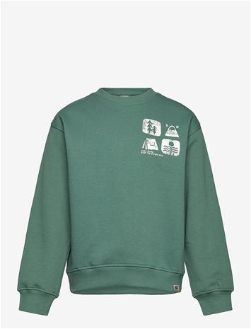 DAILY 7 Oversized Sweater Artwork - BLUE SPRUCE - 80